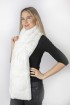 White rex fur scarf